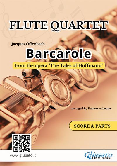 Flute Quartet "Barcarole" by Offenbach - score & parts