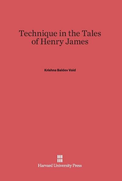 Technique in the Tales of Henry James