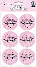 URSUS 24 Sticker "Einladung zu meiner Konfirmation", rosa