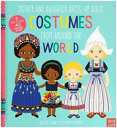 Mother and Daughter Dress-Up Dolls - Costumes From Around the World