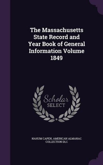 MASSACHUSETTS STATE RECORD & Y