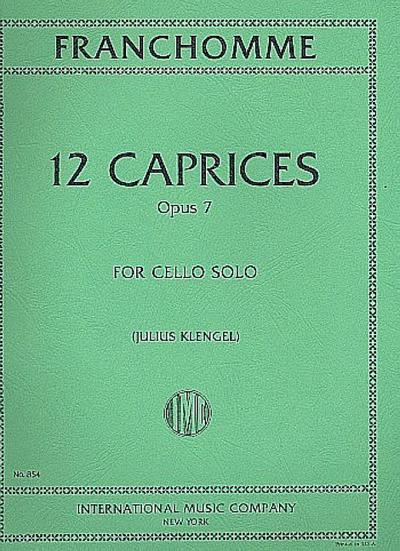 12 Caprices op.7für Violoncello