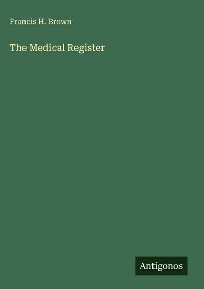 The Medical Register