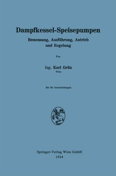 Dampfkessel-Speisepumpen