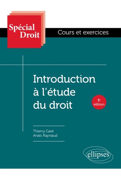 Introduction à l’’étude du droit