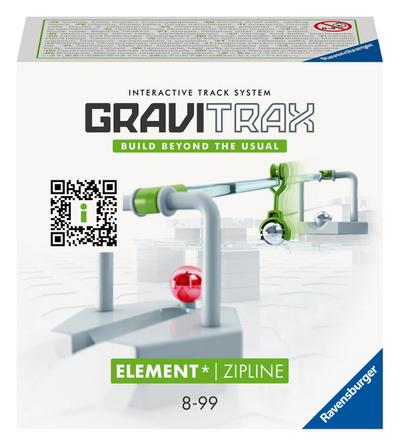 Ravensburger GraviTrax Element Zipline -Zubehör für das Kugelbahnsystem. Kombinierbar mit allen GraviTrax Produktlinien, Starter-Sets, Extensions & Elements, Konstruktionsspielzeug ab 8 Jahren.