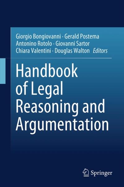 Handbook of Legal Reasoning and Argumentation