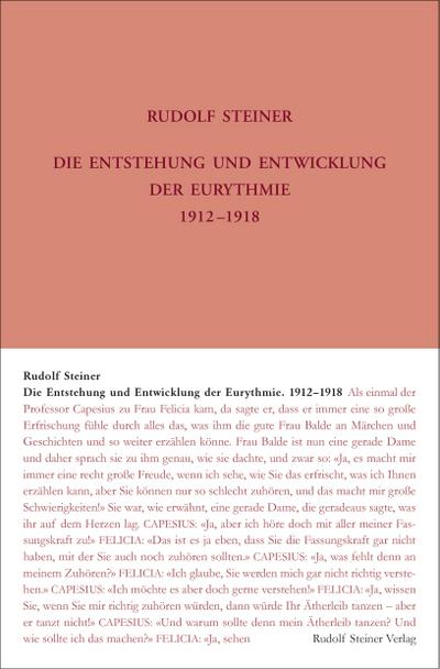 Die Entstehung und Entwicklung der Eurythmie 1912-1918