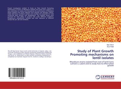 Study of Plant Growth Promoting mechanisms on lentil isolates