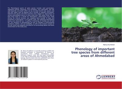 Phenology of important tree species from different areas of Ahmedabad