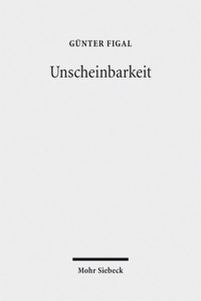Unscheinbarkeit