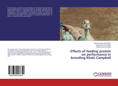 Effects of feeding protein on performance in brooding Khaki Campbell