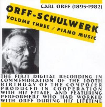 Orff-Schulwerk,Vol. 3: Piano Music