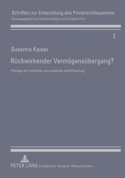 Rückwirkender Vermögensübergang?