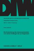 Die Entwicklung des Interzonenhandels von seinen A