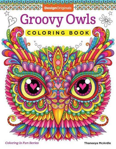Groovy Owls Coloring Book