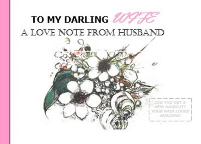 To My Darling Wife, A Love Note From Husband