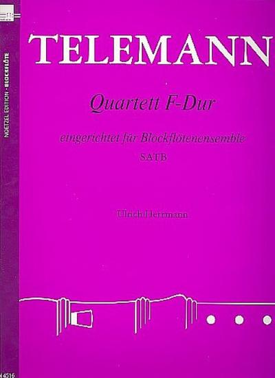 Quartett F-Dur für 4 Blockflöten (SATB)