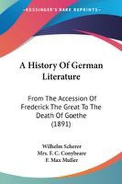 A History Of German Literature