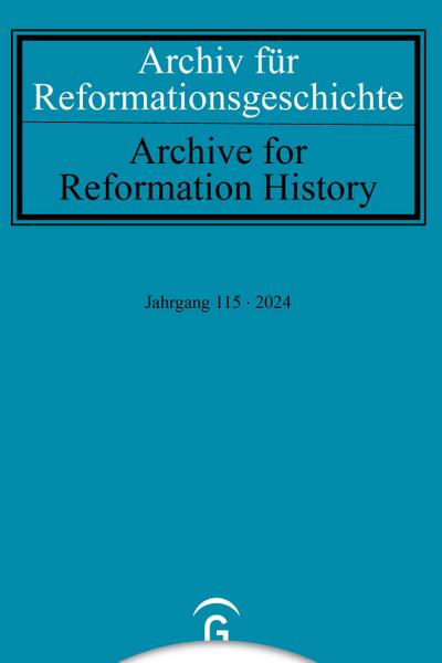 Archiv für Reformationsgeschichte - Aufsatzband