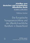 Die Europäische Transparenzrichtlinie und der öffe