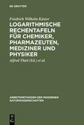 Logarithmische Rechentafeln für Chemiker, Pharmaze