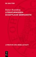 Literaturwissenschaftliche Germanistik