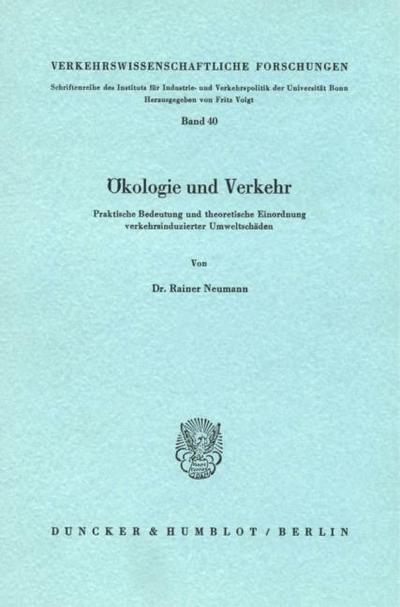 Ökologie und Verkehr.