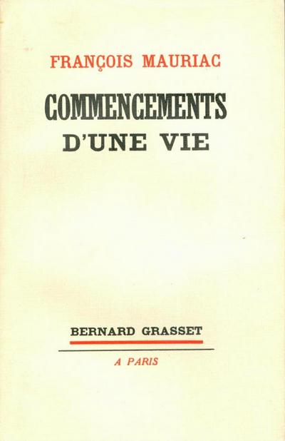 Commencements d’une vie