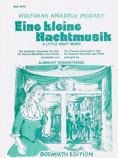 Eine kleine Nachtmusik KV525für Sopranblockflöte und Klavier