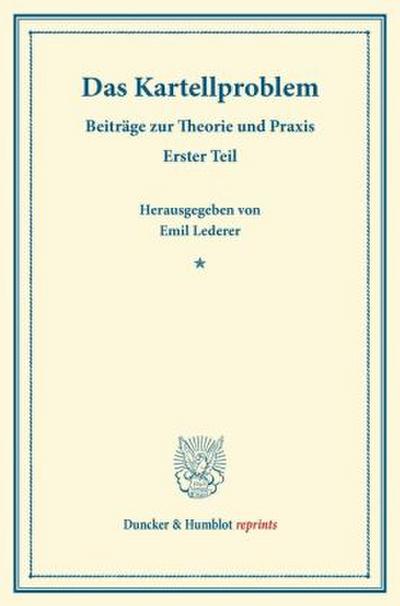 Das Kartellproblem.
