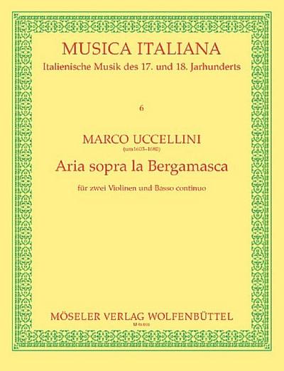 Aria sopra la Bergamascafür 2 Violinen und Bc