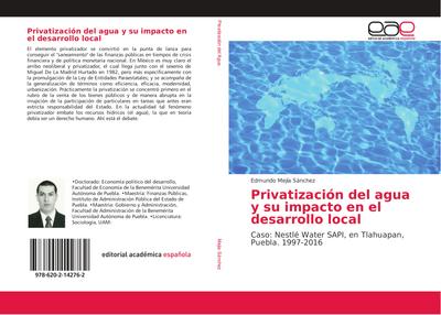 Privatización del agua y su impacto en el desarrollo local