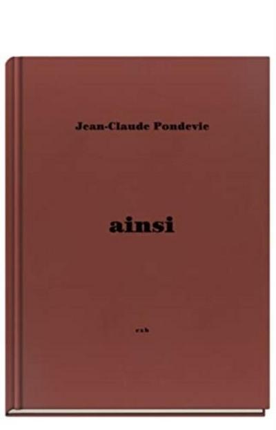 Jean Claude Pondevie - Ainsi