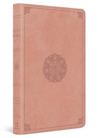 ESV Thinline Bible, Thumb Indexed (Trutone, Blush Rose, Emblem Design)
