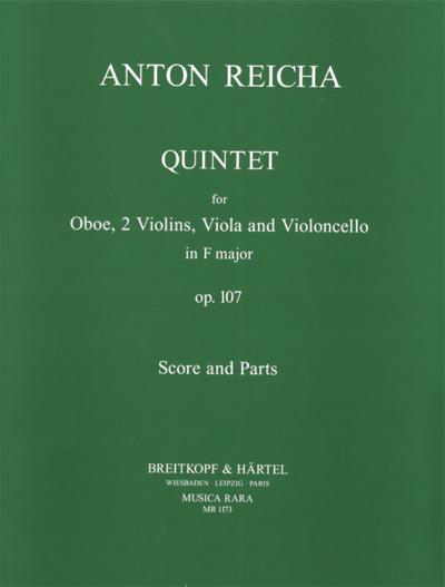Quintett F-Dur op.107für Oboe, 2 Violinen, Viola und Violoncello