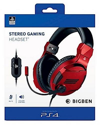 PS4 Headset Stereo V3 red offizielle Playstation Lizenz
