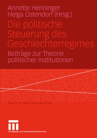 Die politische Steuerung des Geschlechterregimes