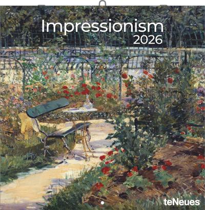 teNeues - Impressionismus 2026 - Kunst-Wandkalender 30x30 cm (30x60 cm geöffnet) | Broschürenkalender mit Meisterwerken für Impressionismus-Fans & Kunstliebhaber
