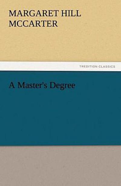 A Master’s Degree