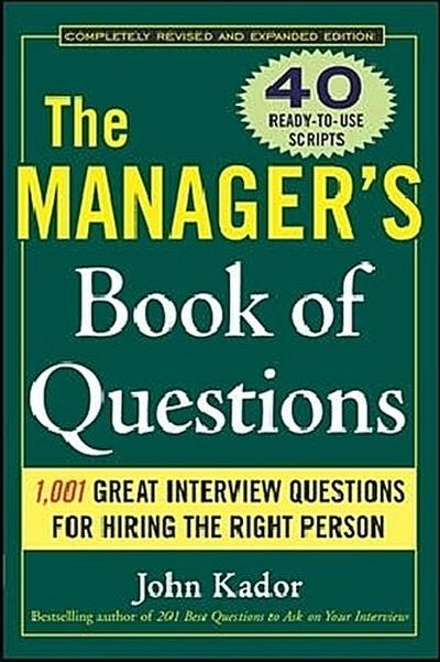 The Manager’s Book of Questions