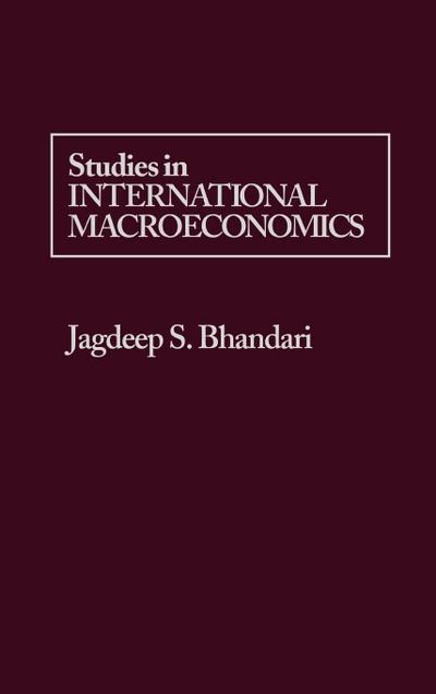 Studies in International Macroeconomics