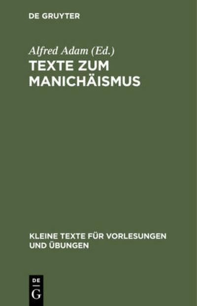 Texte zum Manichäismus