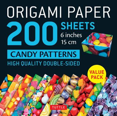 Origami Paper 200 Sheets Candy Patterns 6 (15 CM)
