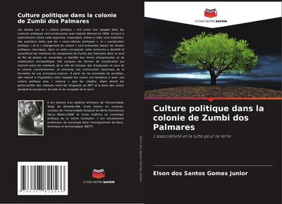 Culture politique dans la colonie de Zumbi dos Palmares