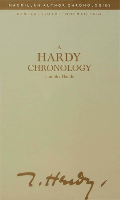 A Hardy Chronology