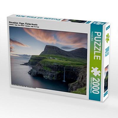 Gásadalur, Vágar, Färöer-Inseln (Puzzle)