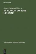 In honor of Ilse Lehiste