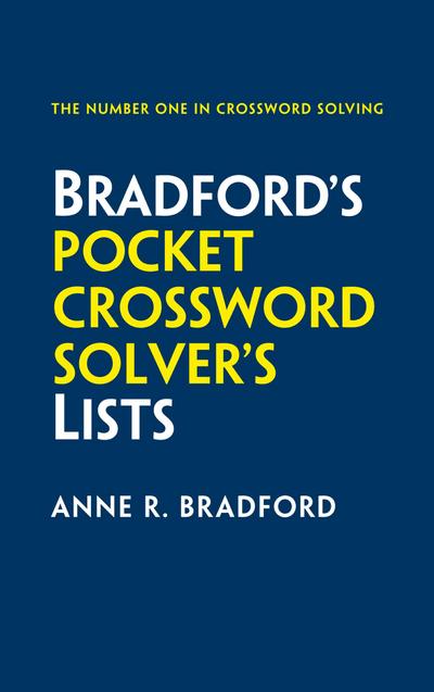 Bradford’s Pocket Crossword Solver’s Lists