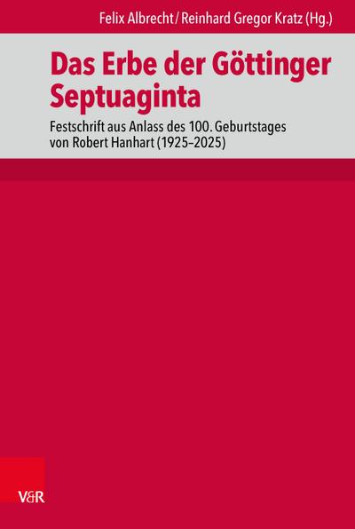 Das Erbe der Göttinger Septuaginta